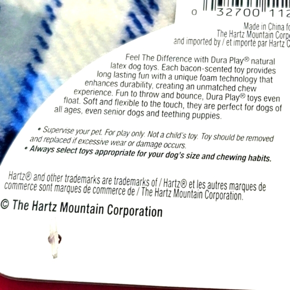 NWT Hartz Dura Play Boomerang Dog Toy Bacon Scented - Picture 10 of 10